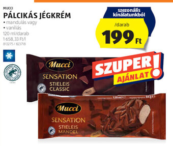 ALDI MUCCI PÁLCIKÁS JÉGKRÉM 120 ml ajánlat