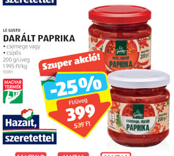 ALDI LE GUSTO DARÁLT PAPRIKA 200 g ajánlat