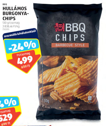 ALDI BBQ HULLÁMOS BURGONYA-CHIPS 130 g ajánlat