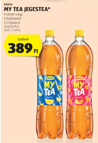 ALDI RAUCH MY TEA JEGESTEA 1,5 l ajánlat