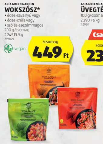 ALDI ASIA GREEN GARDEN WOKSZÓSZ 200 g ajánlat