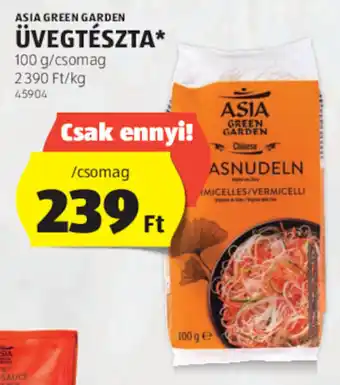ALDI ASIA GREEN GARDEN ÜVEGTÉSZTA 100 g ajánlat
