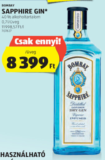BOMBAY SAPPHIRE GIN 0,7 l
