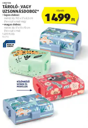 ALDI CROFTON TÁROLÓ- VAGY UZSONNÁSDOBOZ 1 db ajánlat