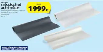 ALDI EASYHOME CSÚSZÁSGÁTLÓ ALÁTÉTFÓLIA 1 db ajánlat