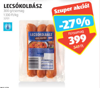 ALDI LECSÓKOLBÁSZ 300 g ajánlat