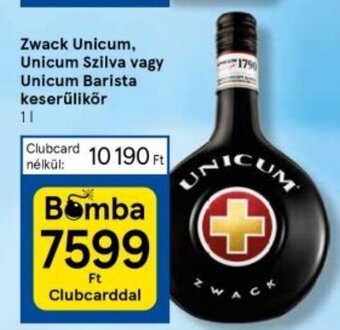 Tesco Zwack Unicum, Unicum Szilva stb. 1 l ajánlat