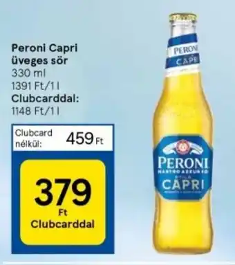 Tesco Peroni Capri üveges sör 330 ml ajánlat