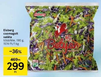 Tesco Eisberg csomagolt saláta 190 g ajánlat