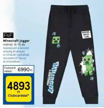 Tesco Minecraft jogger 1 db ajánlat