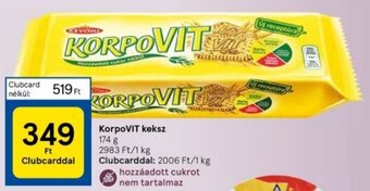 Tesco KorpoVIT keksz 174 g ajánlat