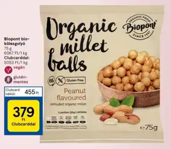 Tesco Biopont bio-kölesgolyó 75 g ajánlat
