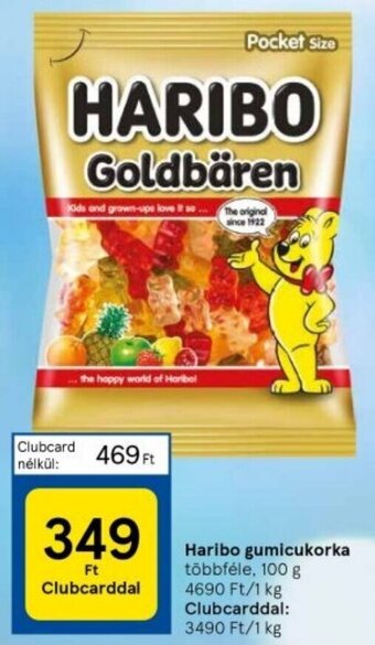 Tesco Haribo gumicukorka 100 g ajánlat