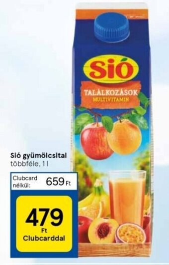 Tesco Sió gyümölcsital 1 l ajánlat