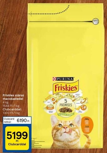 Tesco Friskies száraz macskaeledel 4 kg ajánlat