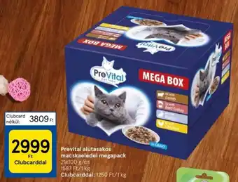 Tesco Prevital alutasakos macskaeledel megapack 21 x 100 g ajánlat