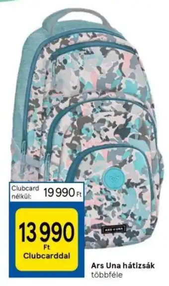 Tesco Ars Una hátizsák 1 db ajánlat