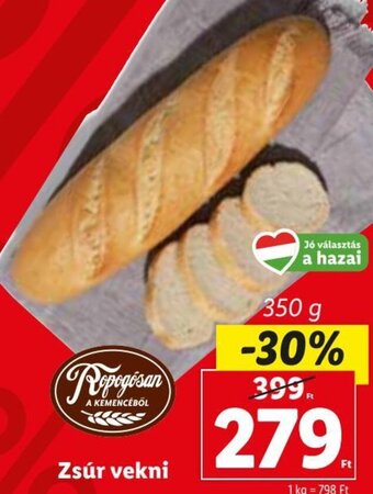 Lidl Zsúr vekni 350 g ajánlat