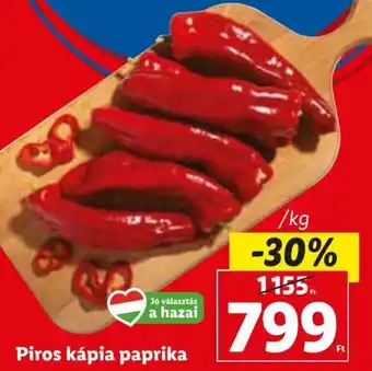 Lidl Piros kápia paprika 1 kg ajánlat