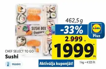Lidl CHEF SELECT TO GO Sushi 462,5 g ajánlat