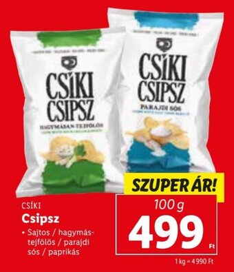 Lidl CSÍKI Csipsz 100 g ajánlat