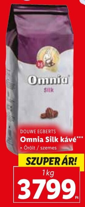 Lidl DOUWE EGBERTS Omnia Silk kávé 1 kg ajánlat