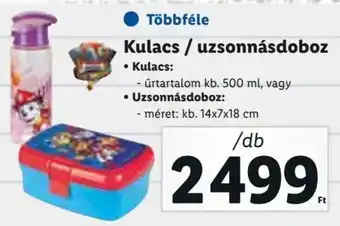 Lidl Kulacs / uzsonnásdoboz 1 db ajánlat
