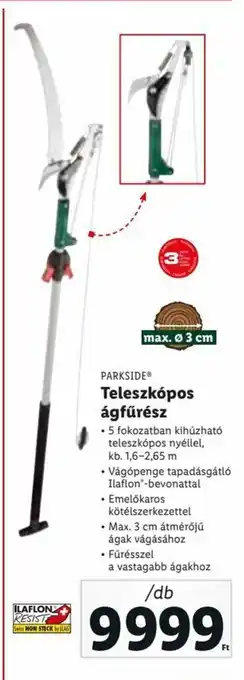 Lidl PARKSIDE Teleszkópos ágfűrész 1 db ajánlat