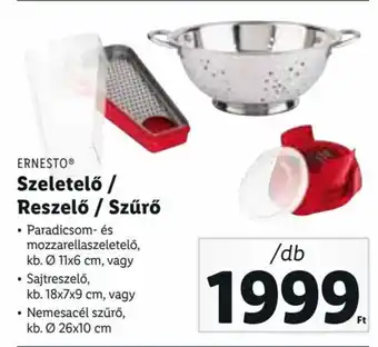 ERNESTO Szeletelő / Reszelő / Szűrő 1 db