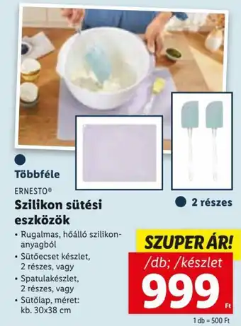 Lidl ERNESTO Szilikon sütési eszközök 1 készlet ajánlat
