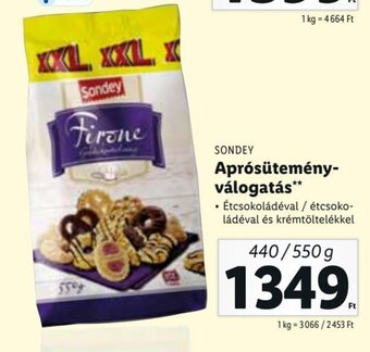 Lidl SONDEY Aprósütemény-válogatás 440 / 550 g ajánlat