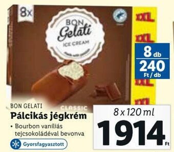 Lidl BON GELATI Pálcikás jégkrém 8 x 120 ml ajánlat