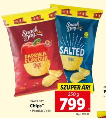Lidl SNACK DAY Chips 250 g ajánlat