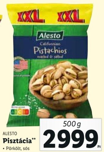 Lidl ALESTO Pisztácia 500 g ajánlat
