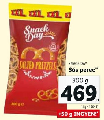 Lidl SNACK DAY Sós perec 300 g ajánlat