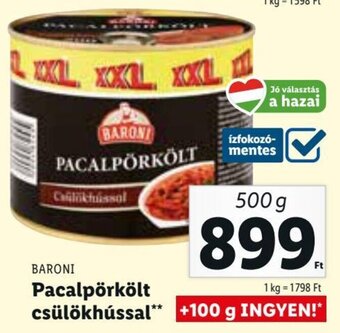 Lidl BARONI Pacalpörkölt csülökhússal 500 g ajánlat