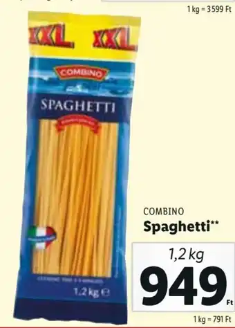 Lidl COMBINO Spaghetti 1,2 kg ajánlat