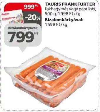 Auchan TAURIS FRANKFURTER 500 g ajánlat