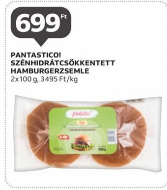 PANTASTICO! SZÉNHIDRÁTCSÖKKENTETT HAMBURGERZSEMLE 2 x 100 g