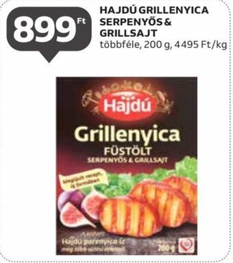 Auchan HAJDÚ GRILLENYICA SERPENYŐS & GRILLSAJT 200 g ajánlat