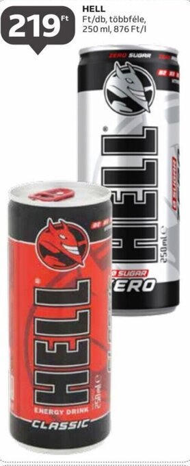 Auchan HELL 250 ml ajánlat