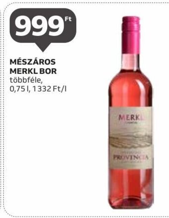 MÉSZÁROS MERKL BOR 0,75 l