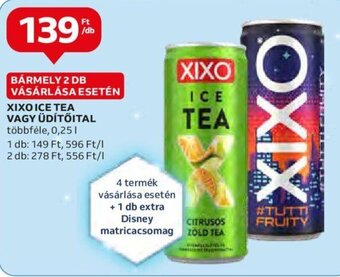 Auchan XIXO ICE TEA VAGY ÜDÍTŐITAL 0,25 l ajánlat