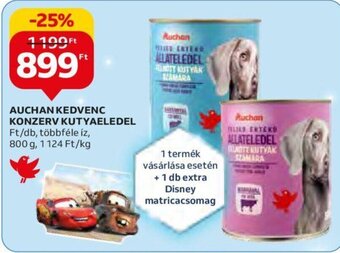 Auchan AUCHAN KEDVENC KONZERV KUTYAELEDEL 800 g ajánlat