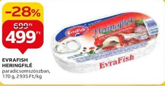Auchan EVRAFISH HERINGFILÉ 170 g ajánlat