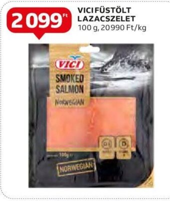 Auchan VICI FÜSTÖLT LAZACSZELET 100 g ajánlat