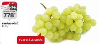 Auchan FEHÉR SZŐLŐ 1 kg ajánlat
