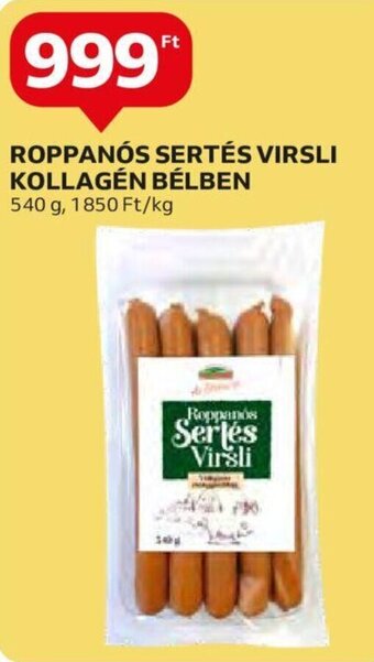 Auchan ROPPANÓS SERTÉS VIRSLI KOLLAGÉN BÉLBEN 540 g ajánlat