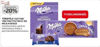 Auchan TÖBBFÉLE 132/140/ 150/156/175/185 G-OS MILKA KEKSZ ajánlat