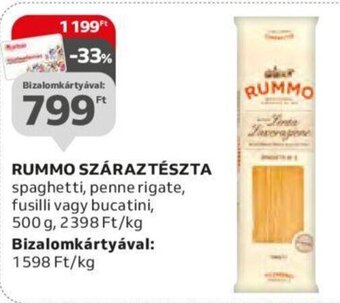 Auchan RUMMO SZÁRAZTÉSZTA 500 g ajánlat